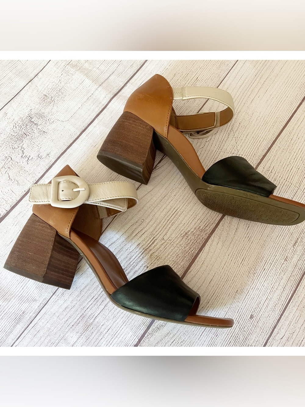 Vionic Chardonnay chunky heel sandals sz 10 - Picture 7 of 10